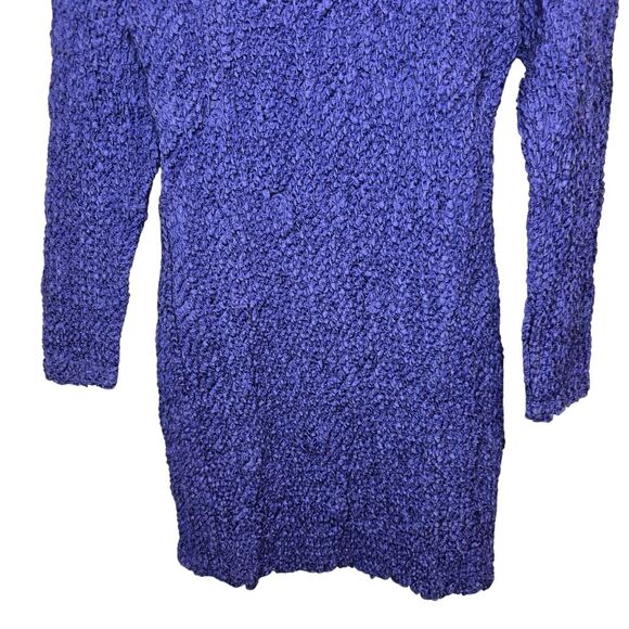 NWT Samsoe Samsoe Womens L Bianca Iris Bloom Crinkle Long Sleeve Mini Dress - Picture 5 of 15
